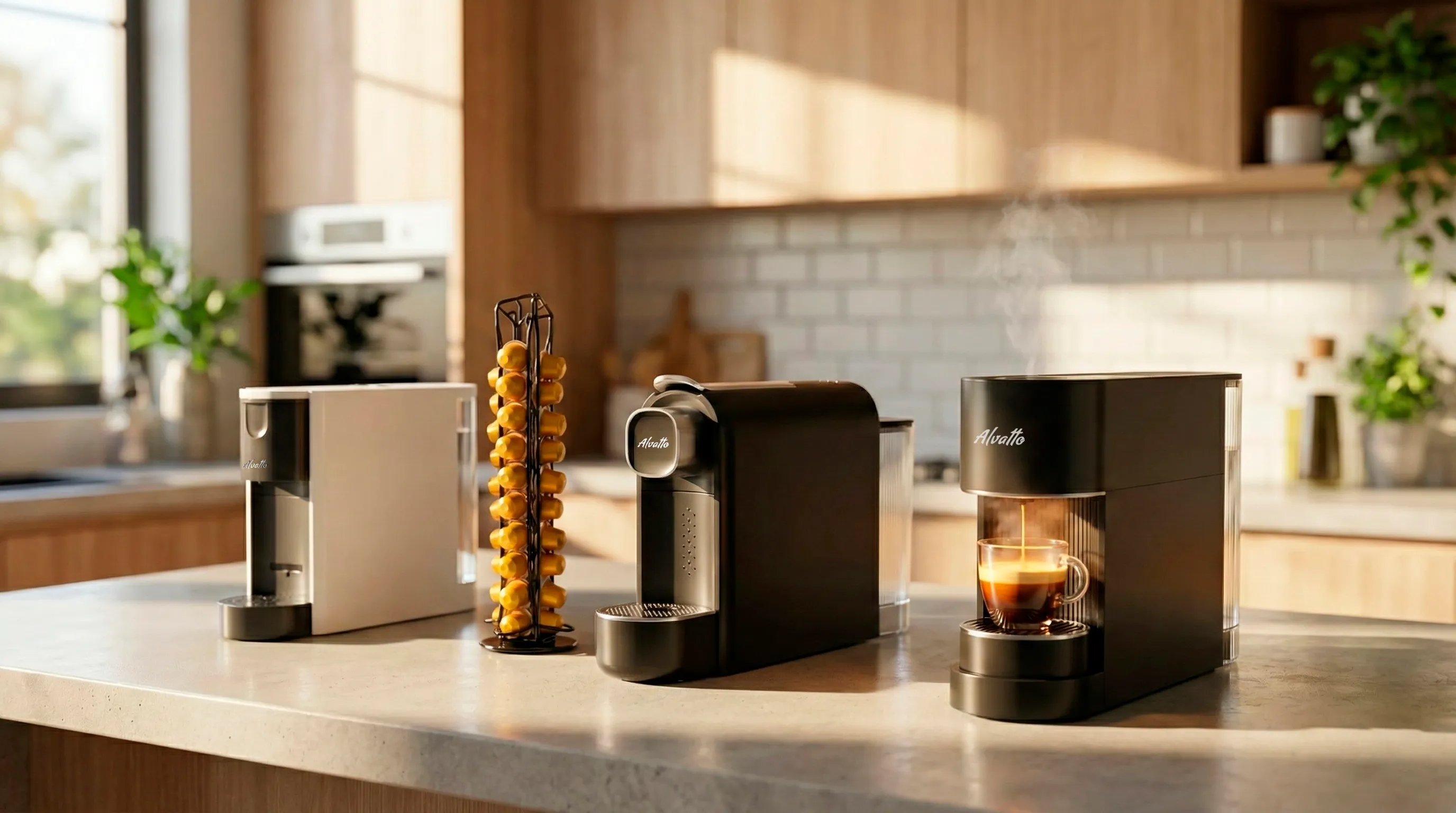 Капсульные кофемашины Альватто Соло, Грация и Вера