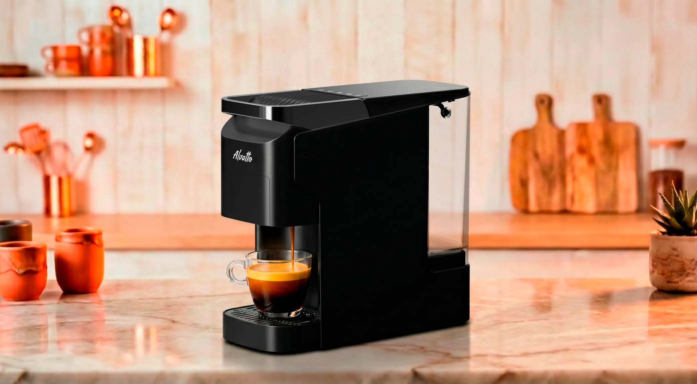 Дизайнерская кофемашина Alvatto Presto 4-в-1