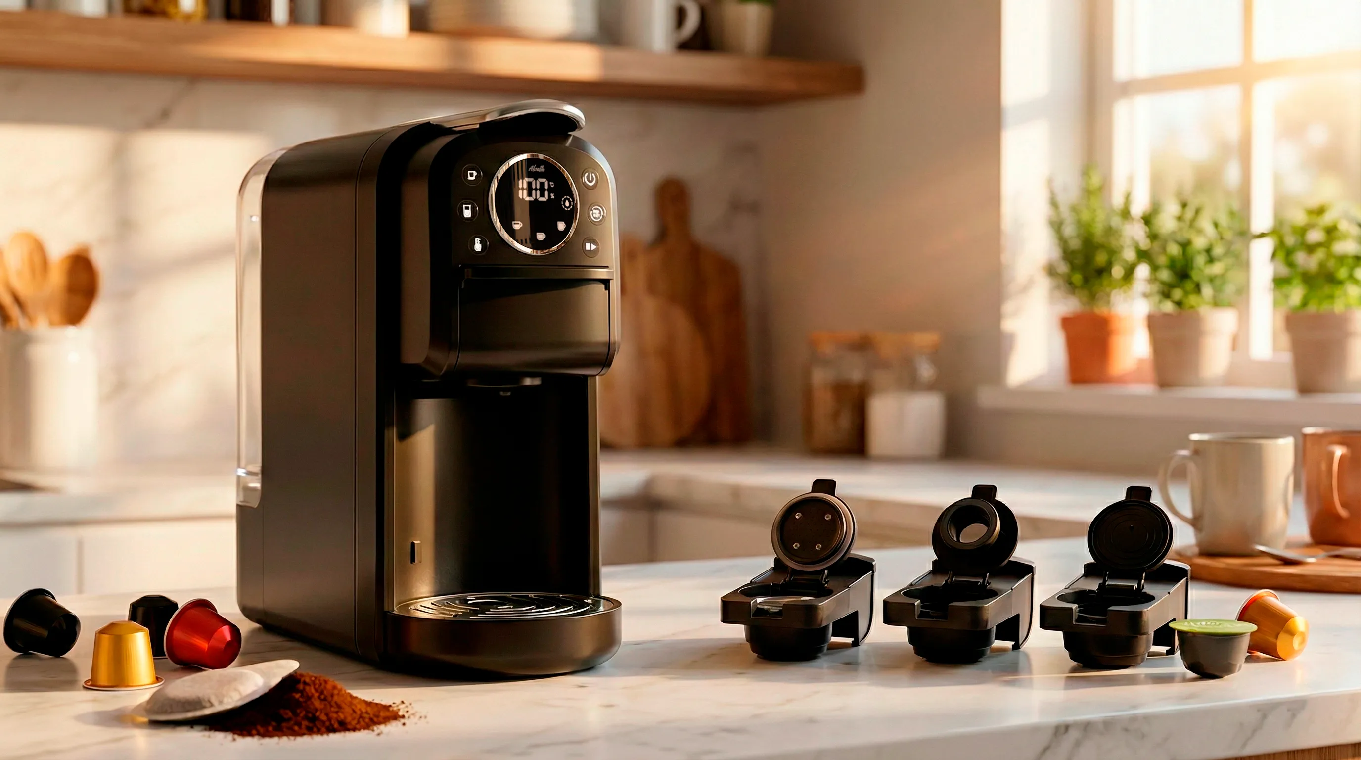 Универсальные кофемашины Alvatto с адаптерами