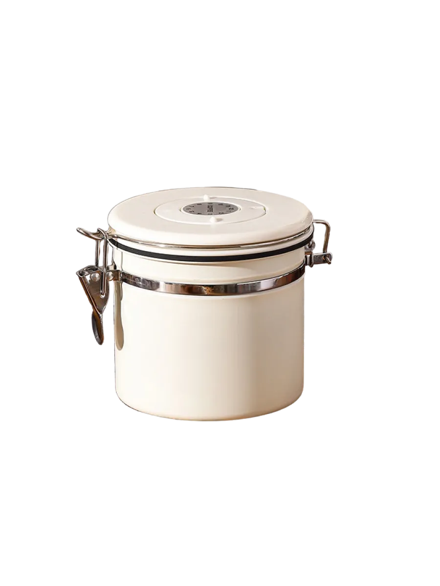 Контейнер для кофе и сыпучих продуктов, бежевый, 1200 мл | Альватто