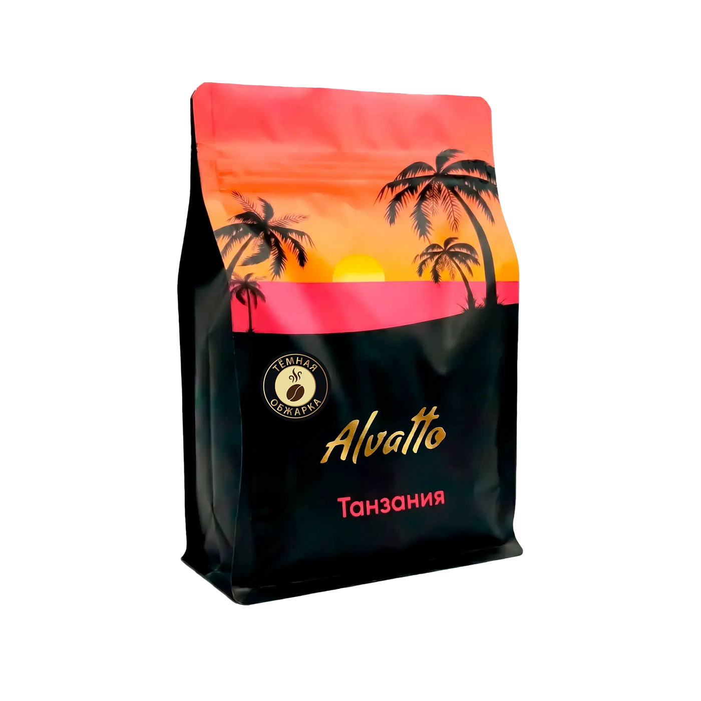 Кофе в зернах Альватто Танзания, 250г, темная обжарка, 100 % арабика