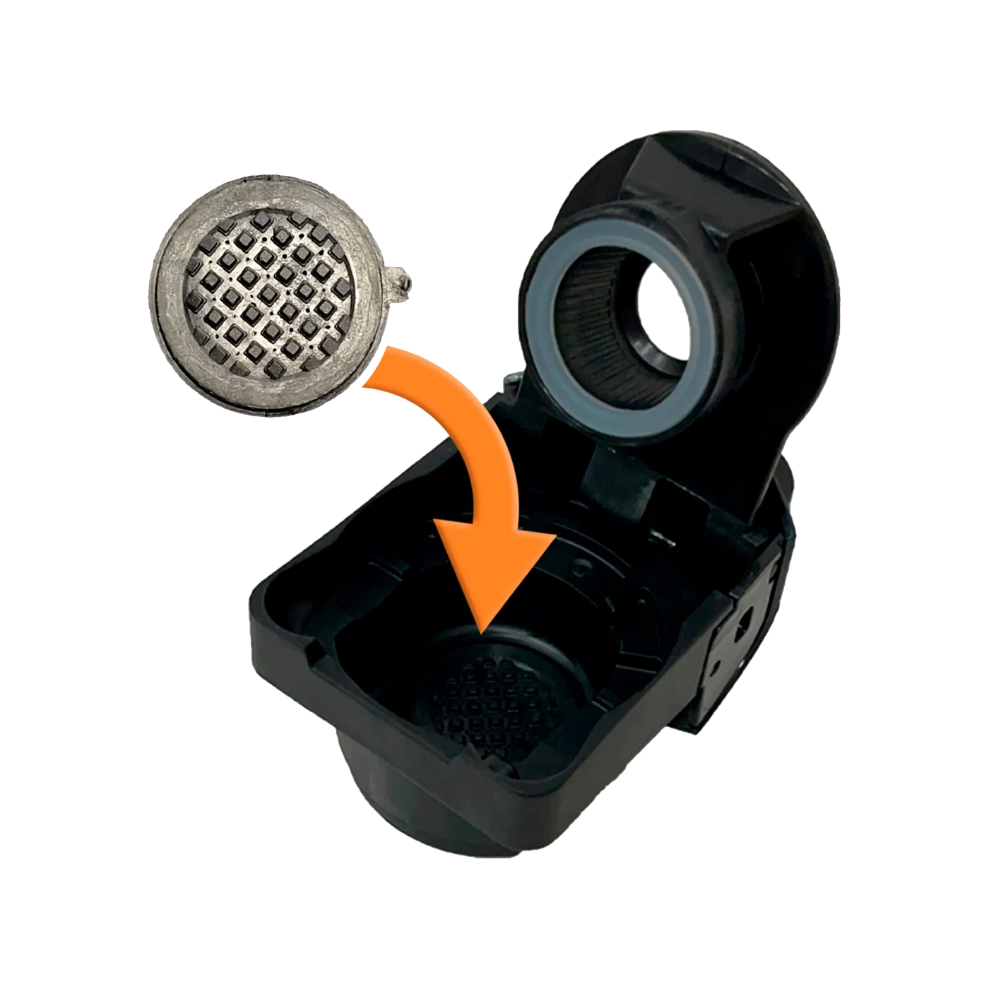 Пластиковая вставка для адаптера Неспрессо Ориджинал (Nespresso Original), подходит для Альватто Прима