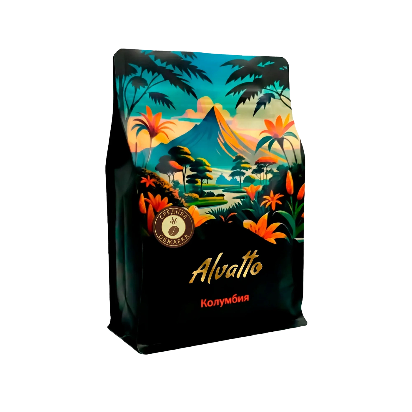 Кофе в зернах Альватто Колумбия, 250г, средняя обжарка, 100 % арабика