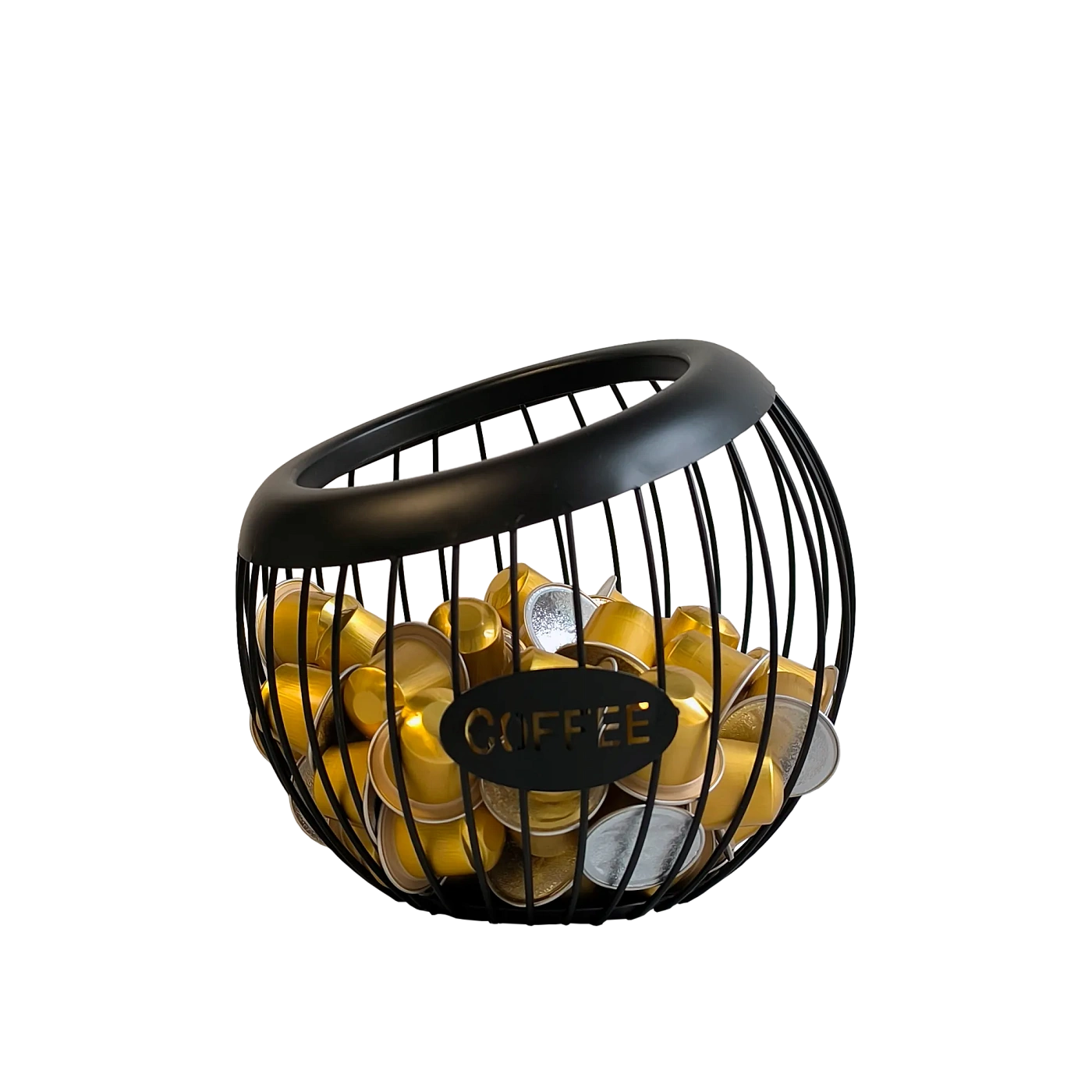 Корзина металлическая для удобного хранения кофейных капсул