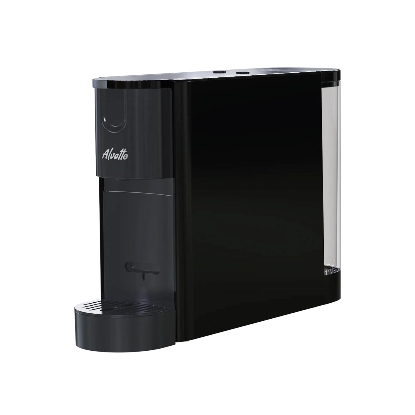 Кофемашина капсульная Альватто Соло черная для капсул формата Неспрессо Ориджинал, 20 бар